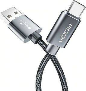 Kabel USB Rock Space USB-A - USB-C 1 m Szary (457) 2