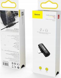 Adapter USB Baseus L46 Lightning - Lightning x2 Czarny  (BRA008293) 1
