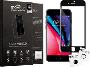 moVear Szkło hartowane iPhone 8 7 na Cały Ekran MOVEAR 3D PRO Czarne Full Glue Standard 1