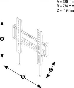Hama Uchwyt ścienny 19'' - 46'' 6