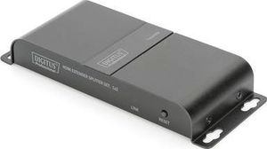 Digitus Przedłużacz/Extender HDMI 2-portowy do 40m po Cat.6/7, 1080p 60Hz FHD, HDCP 1.4, IR, audio (zestaw)-DS-55302 1