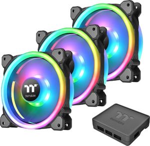 Wentylator Thermaltake Riing Trio 12 LED RGB Plus 3-pack + Hub (CL-F072-PL12SW-A) 1