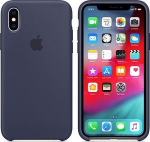 Apple Etui silikonowe iPhone XS - nocny błękit 3