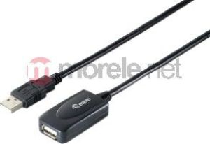 Kabel USB Equip USB-A - USB-A 15 m Czarny (133311) 1