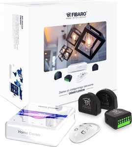 Fibaro Zestaw inteligentnego sterowania oświetlenia : Home Center Lite, Double Switch 2 x3, KeyFob-6046 zestaw - sterowanie oswietleniem 1