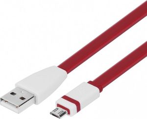 Kabel USB TB Print USB-A - microUSB 1 m Różowy (AKTBXKU2FBAW10M) 1