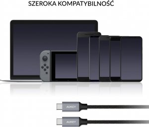 Kabel USB Aukey USB-C - USB-C 2 m Czarny (CB-CD6) 8