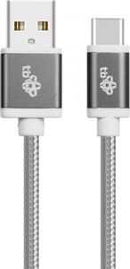 Kabel USB TB Print USB-A - USB-C 1.5 m Szary (AKTBXKUCSBA150S) 3