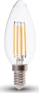 V-TAC Żarówka LED VT-2127 6W Filament świeczka Samsung CHIP E14-SKU7423 1