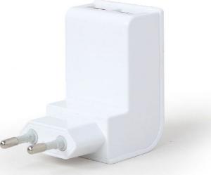 Ładowarka Gembird EG-U2C2A-02 2x USB-A 2.1 A (EG-U2C2A-02-W) 2