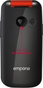 Telefon komórkowy Emporia One V200 Czarno-czerwony 4