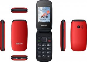 Telefon komórkowy Maxcom MM817 Dual SIM Czarno-czerwony 2