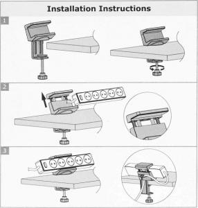 Organizer Maclean Uchwyt Biały 1 sztuka  (MC-808) 5