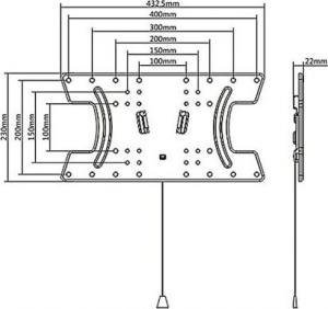 Maclean Uchwyt ścienny MC-809 32'' - 65'' 3