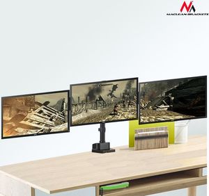 Maclean Uchwyt biurkowy na 3 monitory 17" - 27" (MC-811) 5