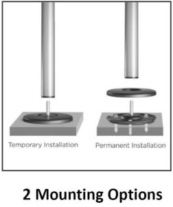 Techly Uchwyt sufitowo-podłogowy ICA-TR32 37'' - 70'' 9