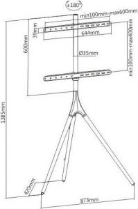 Techly Stojak podłogowy ICA-TR18SAM 45'' - 65'' 7
