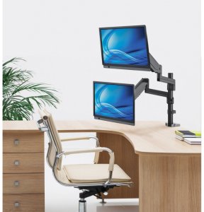Manhattan Uchwyt biurkowy na 2 monitory 17" - 32" (461597) 5