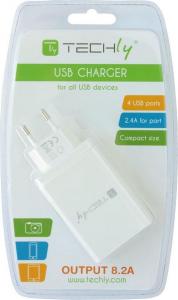 Ładowarka Techly 4x USB-A 2.4 A (102949) 3