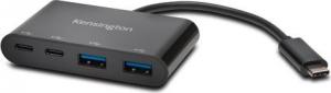 HUB USB Kensington 2x USB-C  + 2x USB-A 3.0 (K39124EU) 2