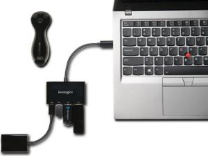 HUB USB Kensington 2x USB-C  + 2x USB-A 3.0 (K39124EU) 3