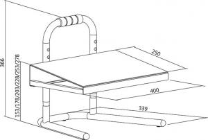 LogiLink Podnóżek regulowany 5