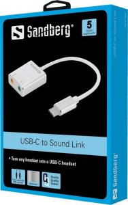Karta dźwiękowa Sandberg USB-C do Sound Link (136-26) 2