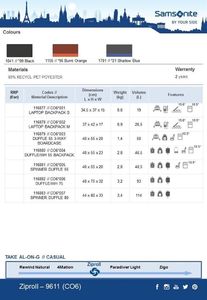 Plecak Samsonite Duffle/Boardcase SAMSONITE CO609003 ZIPROLL 55/22,tab, czarny 4