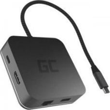 Stacja/replikator Green Cell 6w1 USB-C (AK61) 2