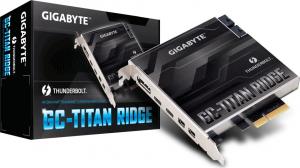 Kontroler Gigabyte GC-TITAN RIDGE Card, PCIe 3.0 x 4, DP, miniDP, USB 3.1 Gen2 Type-C 1