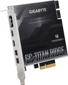 Kontroler Gigabyte GC-TITAN RIDGE Card, PCIe 3.0 x 4, DP, miniDP, USB 3.1 Gen2 Type-C 3