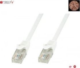 Techly TechlyPro Network patch cord RJ45 Cat6 U/UTP 0,5m white 100% copper 1