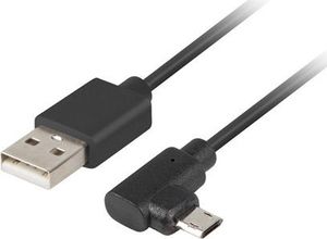 Kabel USB Lanberg USB-A - microUSB 1.8 m Czarny (CA-USBM-13CC-0018-BK) 1