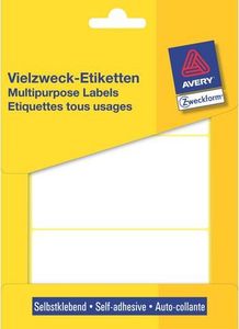 Avery Zweckform Mini etykiety w arkuszach do opisywania ręcznego, 98 x 51mm, białe, 84 sztuki -3331 1