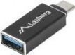 Adapter USB Lanberg USB-C - USB Czarny  (AD-UC-UA-02) 1