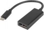Adapter USB Lanberg USB-C - DisplayPort Czarny  (AD-UC-DP-01) 1