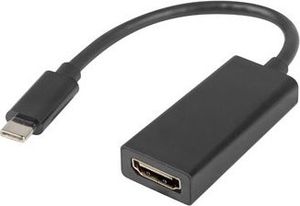 Adapter USB Lanberg USB-C - HDMI Czarny  (AD-UC-HD-01) 1