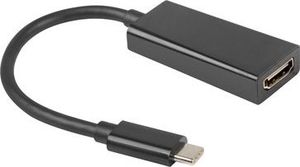 Adapter USB Lanberg USB-C - HDMI Czarny  (AD-UC-HD-01) 2