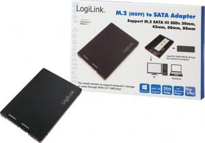Kieszeń LogiLink M.2 SATA SSD - 2.5" Adapter (AD0019) 6