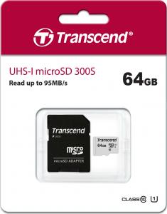 Karta Transcend 300S MicroSDXC 64 GB Class 10 UHS-I/U1  (TS64GUSD300S-A) 2