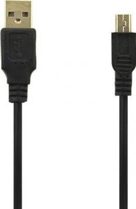 Kabel USB Prolink USB-A - miniUSB 1.5 m Czarny (020363) 1