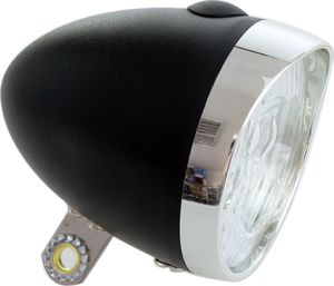 XC Light Lampa przednia Retro 764B, 3 diody LED, zasilane 3x AAA, czarna 1