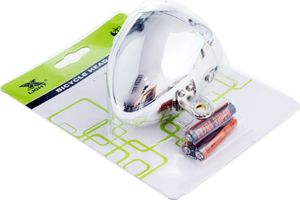 XC Light Lampa przednia-764B Retro 3 diody LED, zasilane 3x AAA, srebrna 4