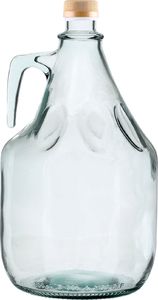 Biowin Butelka szklana ze szklaną raczką i korkiem 3l 640013-640013 1