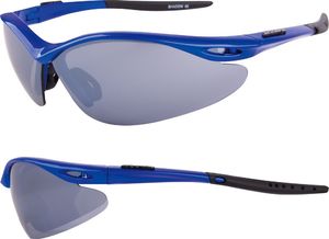 Accent Okulary SHADOW niebieskie metalizowane 3 pary soczewek uniwersalny 1