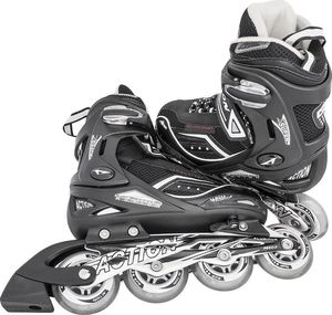 Rolki Action regulowane czarne r. 36 37 38 39 3