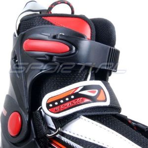 Rolki Mechanics PW-126C rekreacyjne regulowane czerwone r. 33-36 4