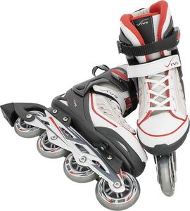 Rolki Vivo PW-125 rekreacyjne regulowane białe r. 32-35 2