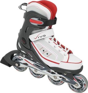 Rolki Vivo PW-125 rekreacyjne regulowane białe r. 32-35 5