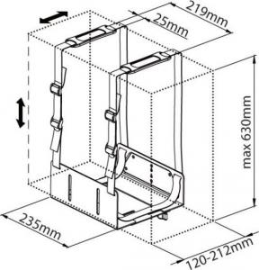Uchwyt do komputera Techly ICA-CS 62 7